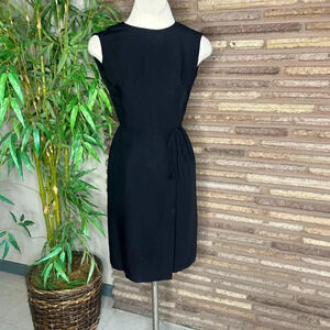 Vintage 60s Joseph Magnin Black Cocktail Tea Wiggle Dress Size 5